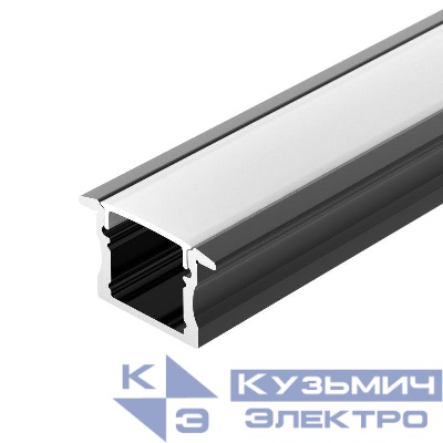 Профиль LINE-2315-F-2000 ANOD BLACK L2000 алюм. Arlight 044278