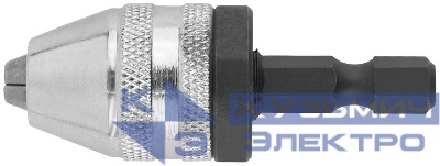 Патрон быстрозажимной дюймминидюйм U-образный хвостовик под биту 0.5-3мм FIT 37828