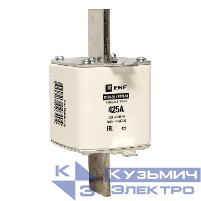 Вставка плавкая ППН-39 630/425А габарит 3 PROxima EKF fus-39/630/425
