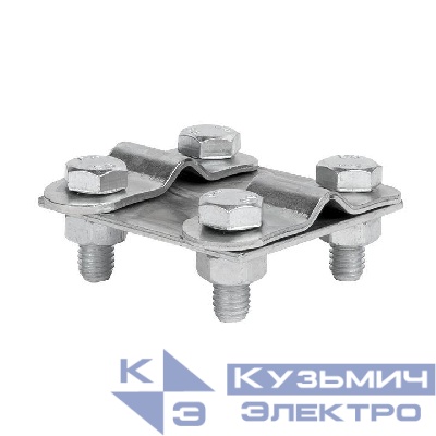 Зажим контрольный прут-прут (пластина 57х57мм) HZ PROxima EKF lp-55611