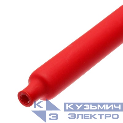 Трубка термоусадочная клеевая ТТК-(3:1)-30/10 красн. 1м КВТ 67237