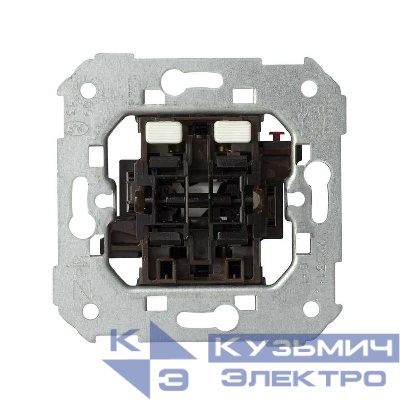 Выключатель для жалюзи кнопочный 2-кл. СП Simon 82 10А с механич. блокировкой механизм Simon 75331-39