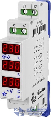 Вольтметр цифровой ВР-М03-1 АС20-450В УХЛ4 Меандр A8302-19912325