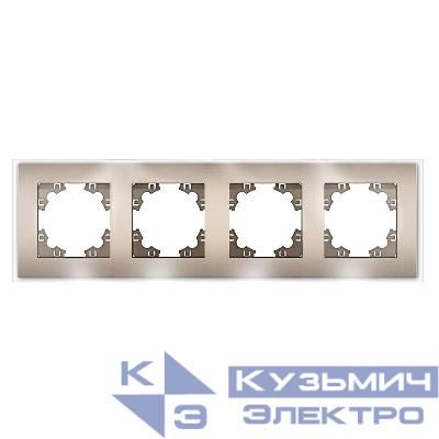 Рамка 4-м Афина стеклянная шампань UNIVersal 2281