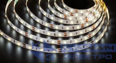 Лента светодиодная 71 400 NLS-3528W60-4.8 IP20 12B R5 4.8Вт/м (уп.5м) Navigator 71400