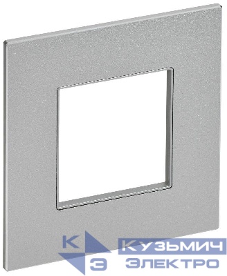 Рамка 1-м SKANDY SK-F31S металл серебр. IEK SK-M12-M-K23