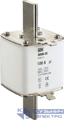 Вставка плавкая ППНИ-39 100А габарит 3 IEK DPP50-100