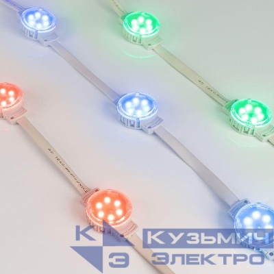 Модуль управляемый SPI-F6-D40 24V RGB-RAM-Auto (1.25Вт IP68 120 deg) (пластик ) Arlight 036828