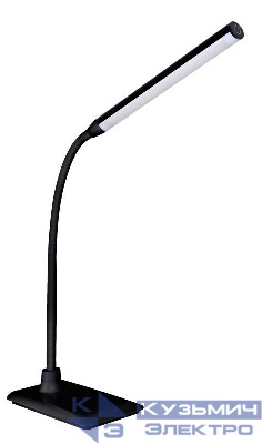 Светильник светодиодный настольный KD-792 C02 6Вт 4000К 230В сенсор. вкл. 4 уровня яркости черн. Camelion 12489