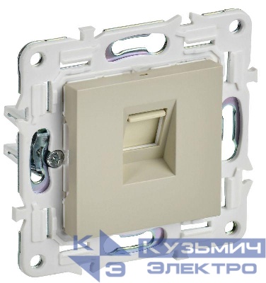 Розетка компьютерная RJ45 кат.6 SKANDY SK-K02B беж. IEK SK-K10-2-K10