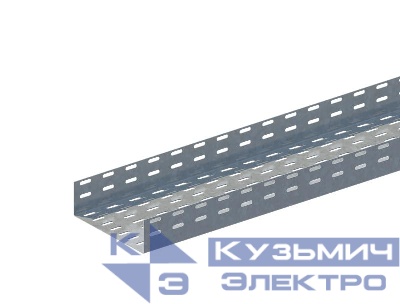 Лоток листовой перфорированный 200х65 L2000 сталь 1.5мм ЛМc-П цУТ2.5 оцинк. СОЭМИ Н0122111444