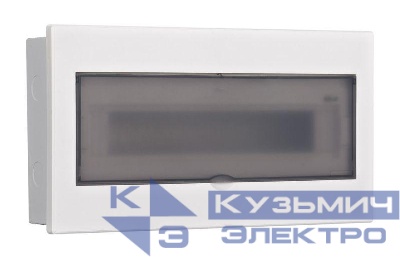 Корпус встраиваемый дв. 1 ряд 17 мод. IP41 ЩРВ-М прозр. DEKraft 31074DEK