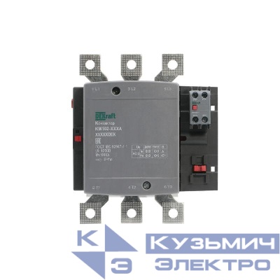 Контактор 225А 380В АС АС3 АС4 1НО+1НЗ КМ-102 DEKraft 21956DEK
