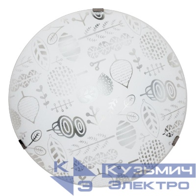 Светильник НПБ 01-2х60-139 М16 "Лужок" 300 матов. бел./клипсы штамп метал. (инд. упак.) Элетех 1005209258