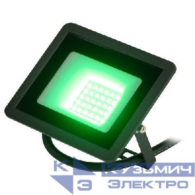 Прожектор светодиодный уличный LPR-025-GREEN-030 30Вт зел. свечение 3000лм IP65 Эра Б0064672