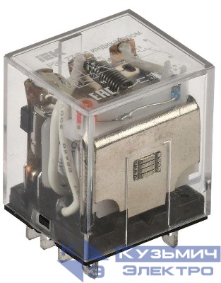 Реле РЭК 77-3(LY3) 10А 24В AC с индикацией IEK RRP10-3-10-024A-LED