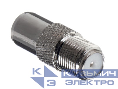 Переходник гнездо F - штекер TV (медь) (P108-52), NETKO Optima