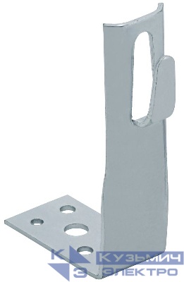Держатель проводника круглого 6-8мм угловой H=80мм оцинк. сталь HDZ IEK ZDP87-14-1-68-80