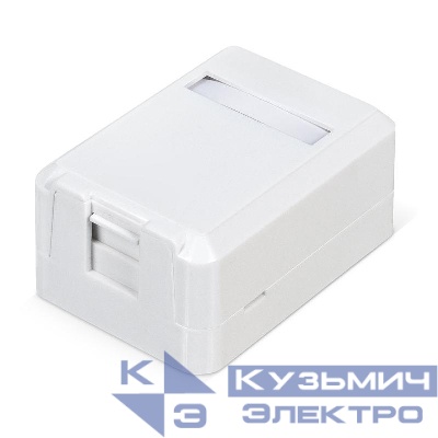 Корпус настенной розетки для установки 1-ой вставки типа Keystone Jack Д WRline WR-MB-1 бел. Hyperline 505219
