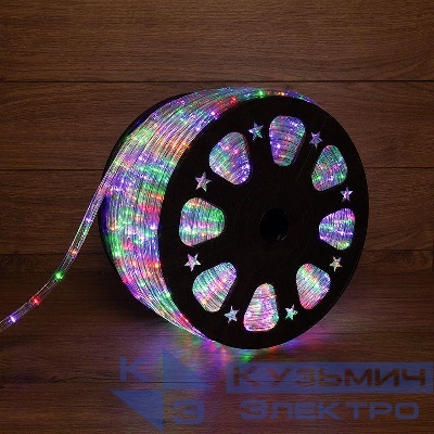 Шнур светодиодный Дюралайт чейзинг 3Вт 24LED/м мультиколор RYGB (уп.100м) Neon-Night 121-329-4