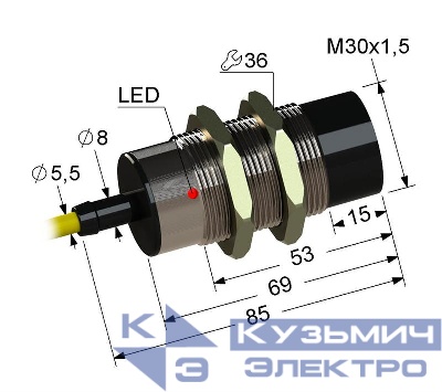 Выключатель бесконтактный PS2-30M85-15N84-Z (ВБ2.30М.85.15.8.2.Z ВБ2.30М.85.15.8.4.Z) МЕГА-К A8010-79689391