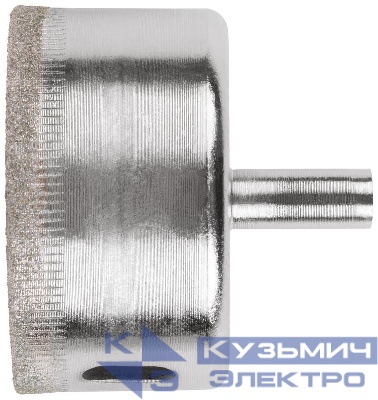 Коронка кольцевая алмазная по кафелю и стеклу 55х50мм КУРС 16293