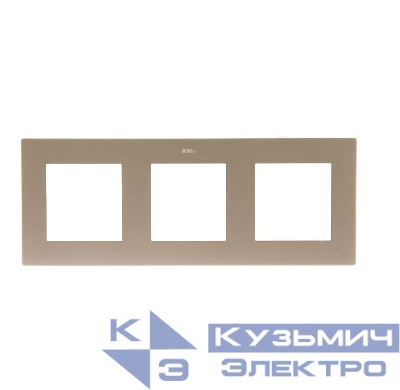 Рамка 3-м Simon24 шампань 2400630-034