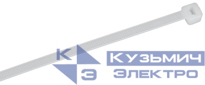 Хомут 4.6х120мм P6.6 стандартный бел. (уп.100шт) IEK UHH30-D046-120-100-K01