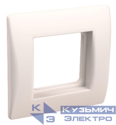 Рамка 1-м 2мод. с суппортом для коробок КМКУ бел. PRIMER IEK CKK-40D-RSK2-K01