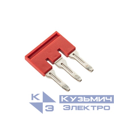 Перемычка вставная для клемм на 6кв.мм 3-х полюсная DKC SBF-3-8