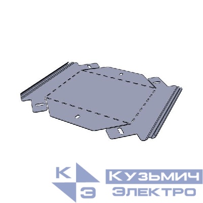 Угол для лотка вертикал. внешн. 45град. 80х400 плоский EKF vo4580400-FL
