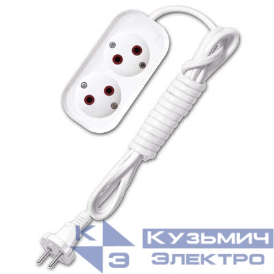 Удлинитель 2х2м без заземл. 6А IP20 У6-011 ШВВП 2х0.75 UNIVersal 9631911