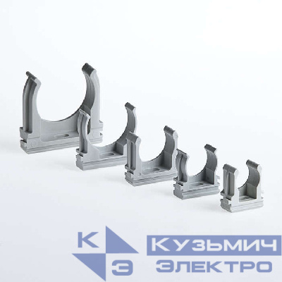 Держатель для труб (клипса) d25мм пластик Ruvinil К01125