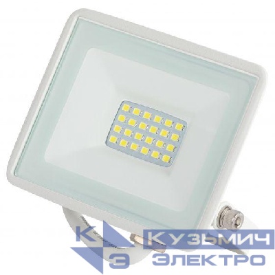 Прожектор светодиодный LPR-023-W-65K-050 50Вт 6500К 4000Лм IP65 уличный бел. ЭРА Б0054642