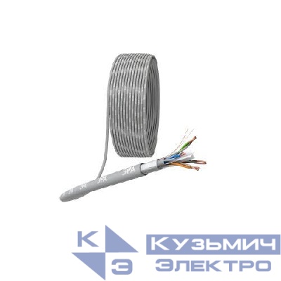 Кабель витая пара F/UTP кат.6 4х2х23 AWG CU PVC (уп.305м) Эра Б0053026