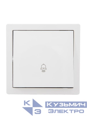 Кнопка звонка ОП LETO бел. LEZARD 752-0200-103