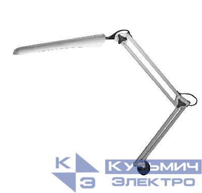 Светильник светодиодный Гермес сенсорный настол. на струбцине 8Вт серебр. Трансвит 125