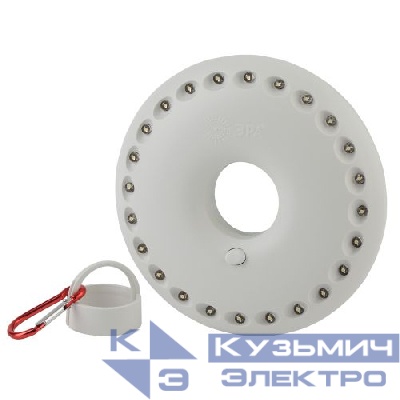 Фонарь K24 Кемпинг NEW 24хLED 3хAA карабин блист. ЭРА Б0032282