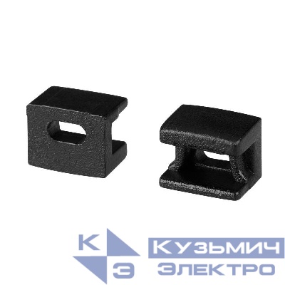 Заглушка PLINTUS-FANTOM BLACK с отверстием пластик (комплект) Arlight 043608