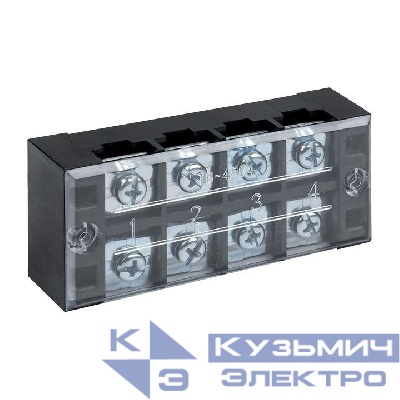 Терминал клеммный TB-4504 до 4.5кв.мм 45А 4 клеммные пары EKF tb-4504