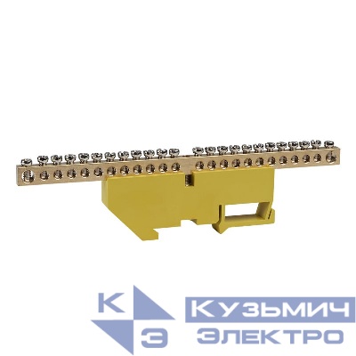 Шина нулевая с изолятором OptiKit BB-D-PE-DIN-24-6х9 желт. КЭАЗ 277851
