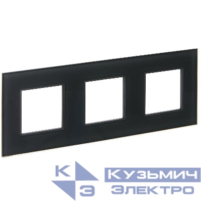 Рамка 3-м SKANDY SK-F23G стекло графит IEK SK-M32-G-K53