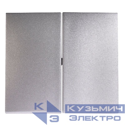 Панель лицевая Valena для 2-кл. выключателя алюм. IEK 770252