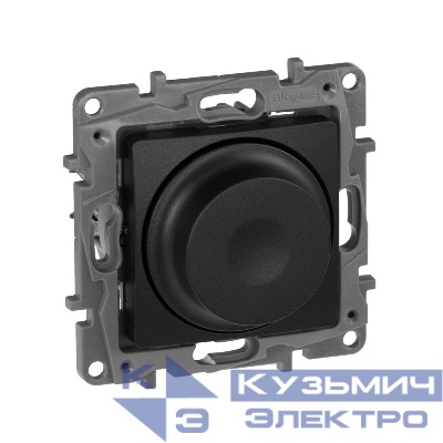 Механизм светорегулятора поворотного СП Etika 300Вт без нейтрали антрацит IEK 672619