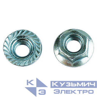 Гайка с насечкой препятствующей откручиванию М12 нерж. сталь INOX 316L (уп.50шт) DKC CM101200INOX316L