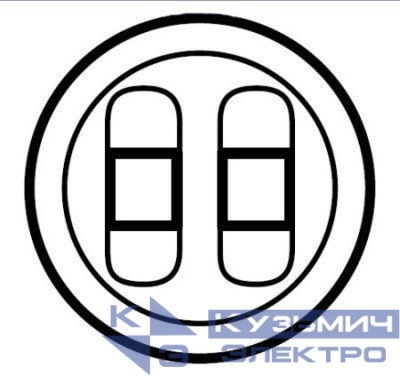 Панель лицевая Celiane для роз. для колонок двойн. сл. кость Leg 066241