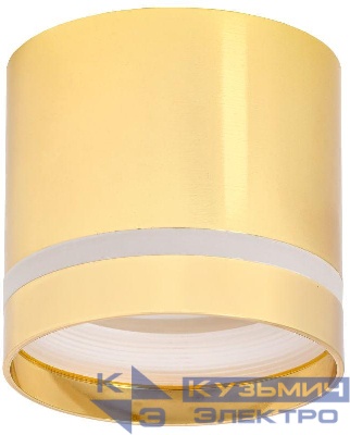 Светильник 4016 накладной потолочный под лампу GX53 золото IEK LT-UPB0-4016-GX53-1-K22