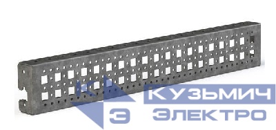 Рейка монтажная перфорированная широкая Д600 AleSta (уп.2шт) EKF AleSta-ARW600