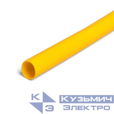 Трубка термоусадочная ТНТ-20/10 в метровой нарезке желт. (уп.10м) КВТ 82991