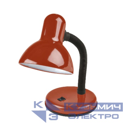 Светильник настольный TLI-225 RED E27 механ. выкл. красн. Uniel UL-00001803